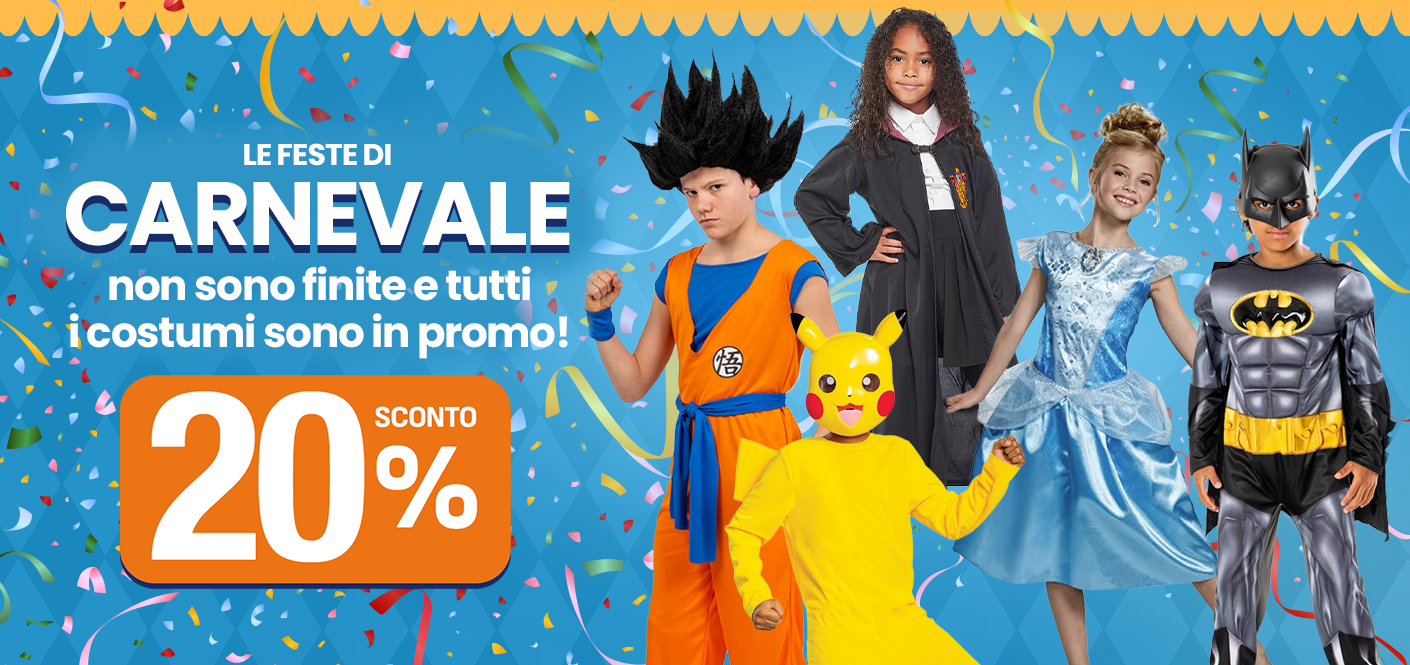 Maschere, costumi e travestimenti Carnevale